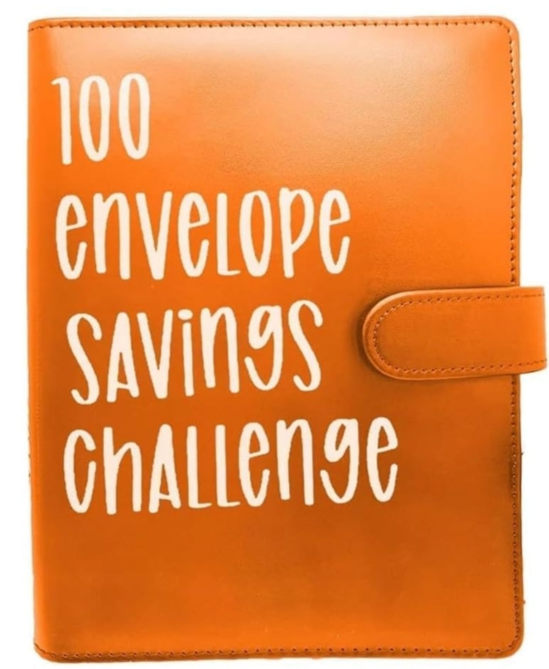 Orange 100 Envelope Savings Challenge Book
