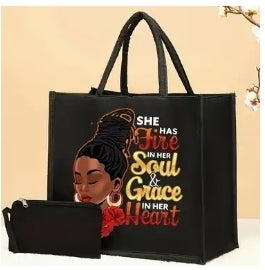 African American Canvas Tote