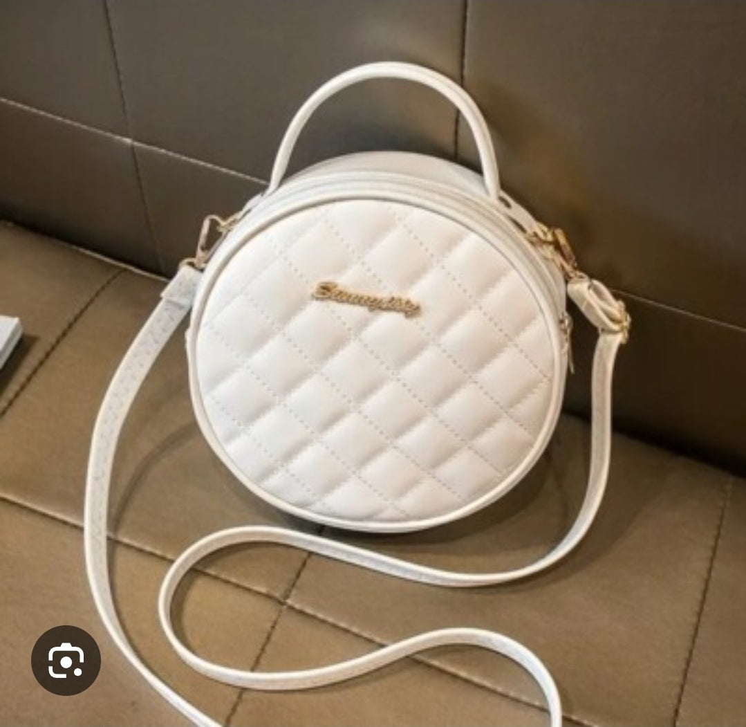 White Circle Fashion Purse