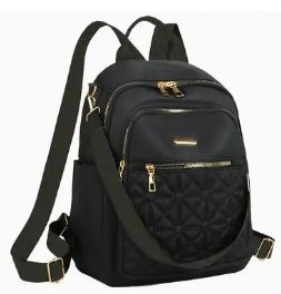 Black Printed Fashion Backpack
