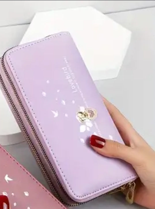 Lavender Printed Wallet