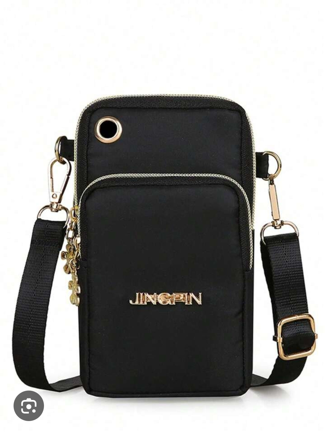 Black Cellphone Travel Purse