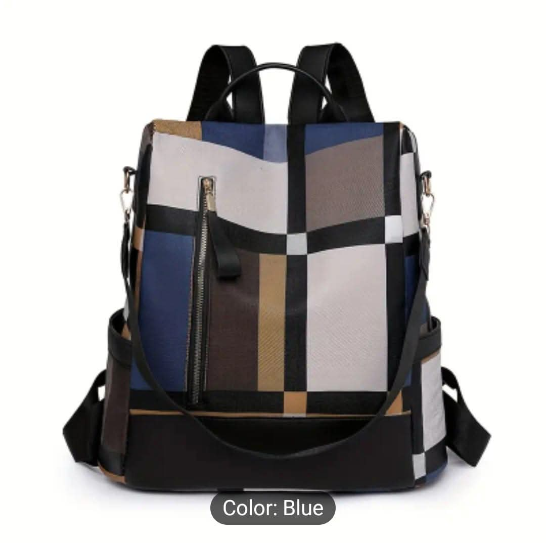 Blue/Black Backpack Purse