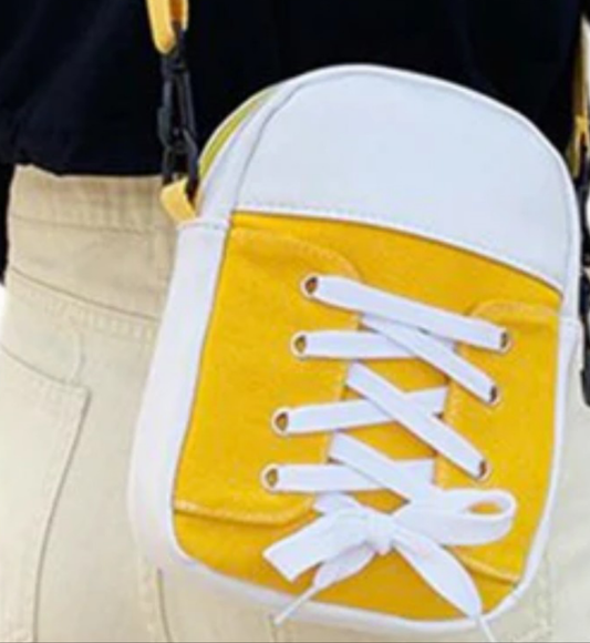 Yellow/White  Sneaker Purse