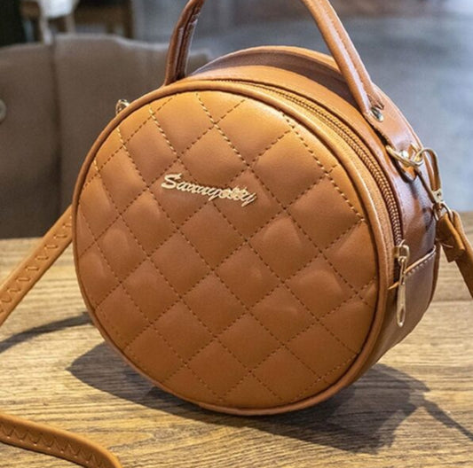 Brown Circle Purse