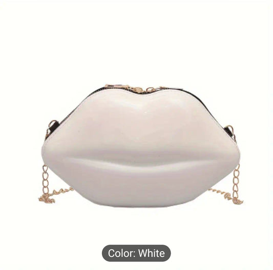 White Kiss Purse