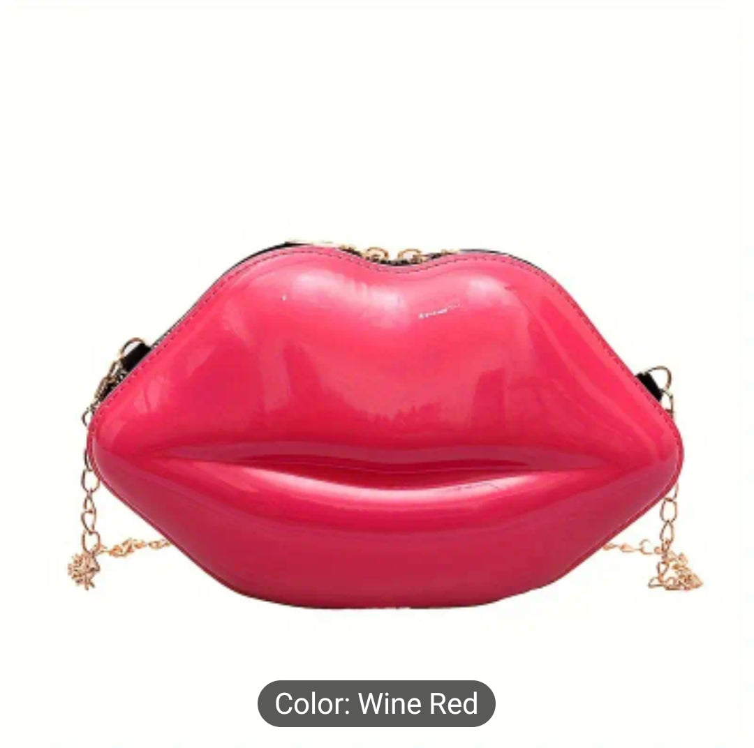 Wine Red Kiss Purse