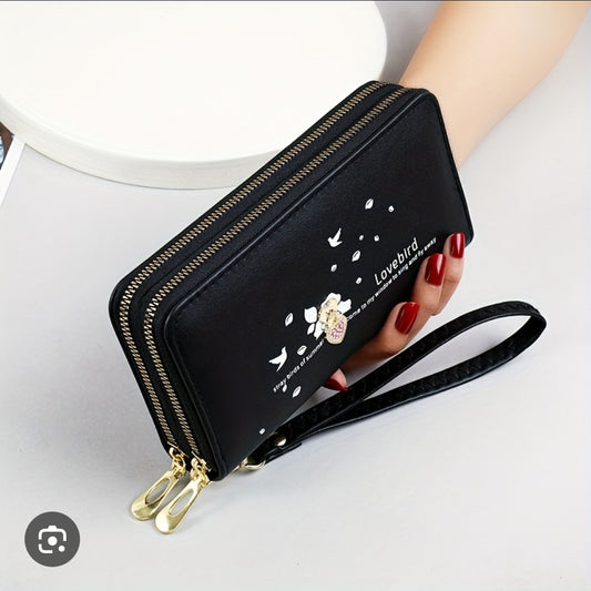 Black Printed Wallet