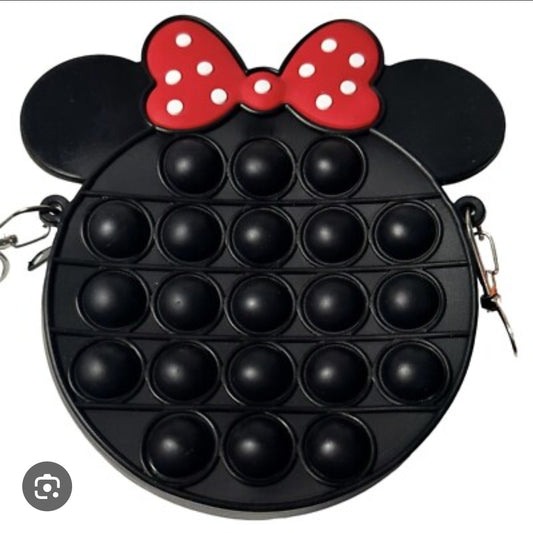 Minnie Mouse Black Bubble Purse