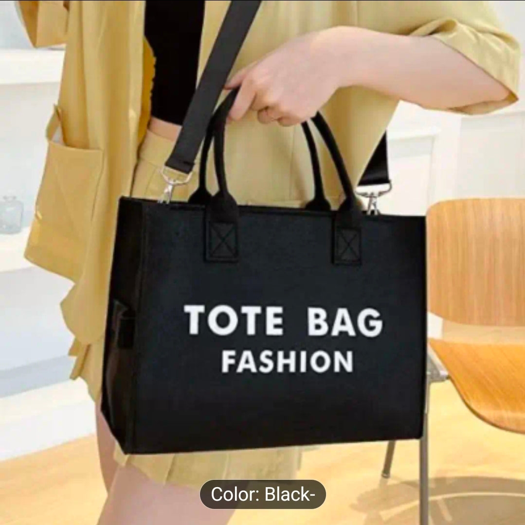 Black Fashion Tote Bag Purse