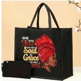 African American Canvas Tote