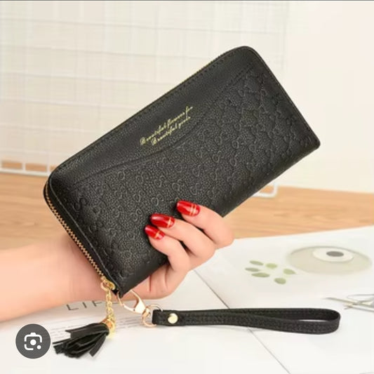 Black Printed Wallet