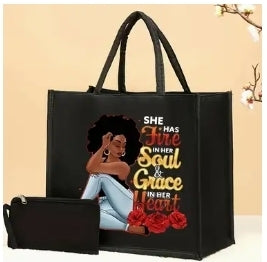 African American Canvas Tote