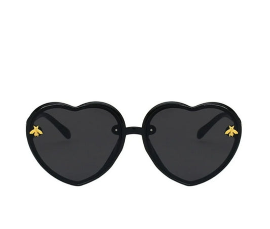 Little Girl Black Heart Sunglasses