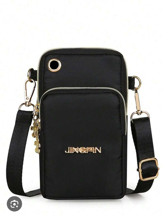 Black Cellphone Travel Purse