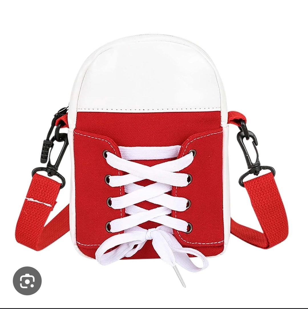 Red/White Sneaker Purse