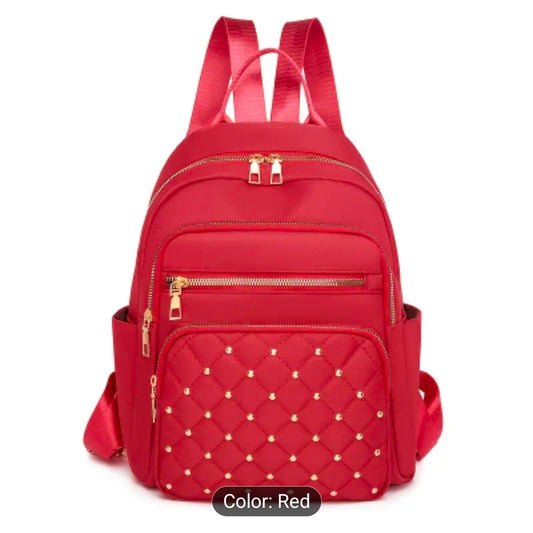 Red Gemstone Fashion Backpack