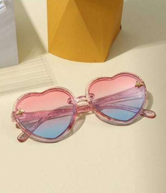 Little Girl Pink & Blue Ombre Sunglasses