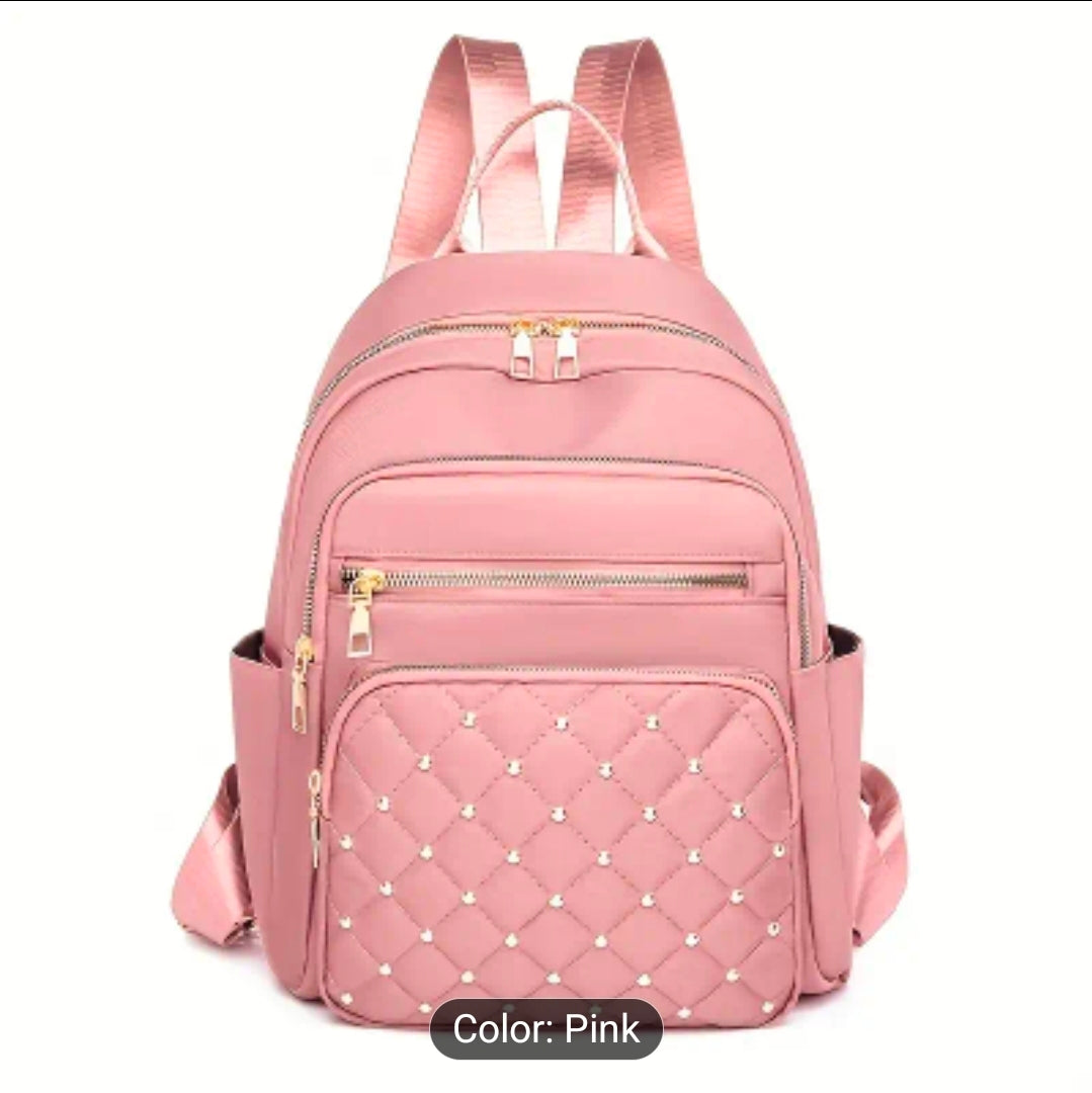 Pink Gemstone Fashion Backpack