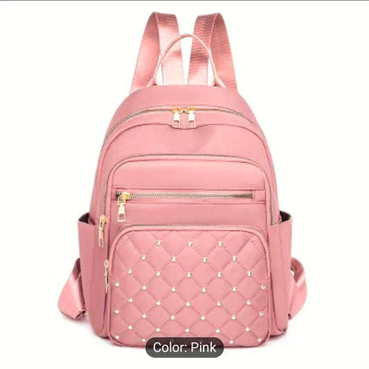 Pink Gemstone Fashion Backpack