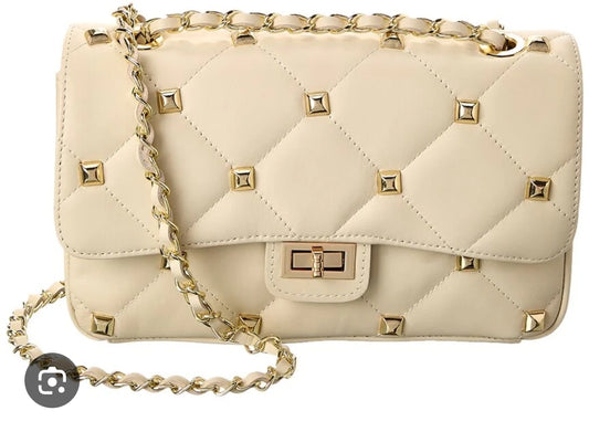 Gem Studded Beige Purse