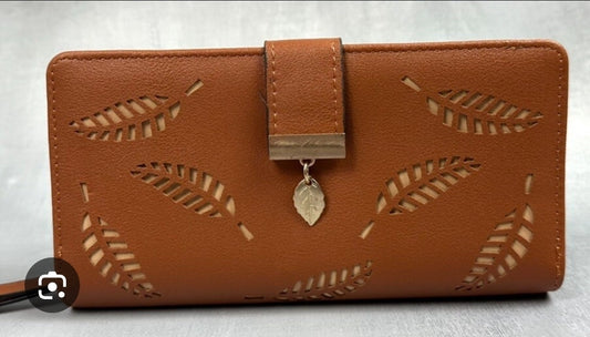 Tan Printed Wallet