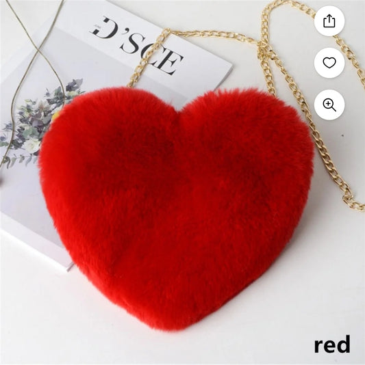Red Heart Chain Purse