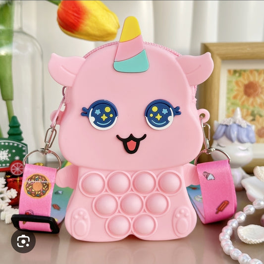 Baby Unicorn Pink Bubble Purse