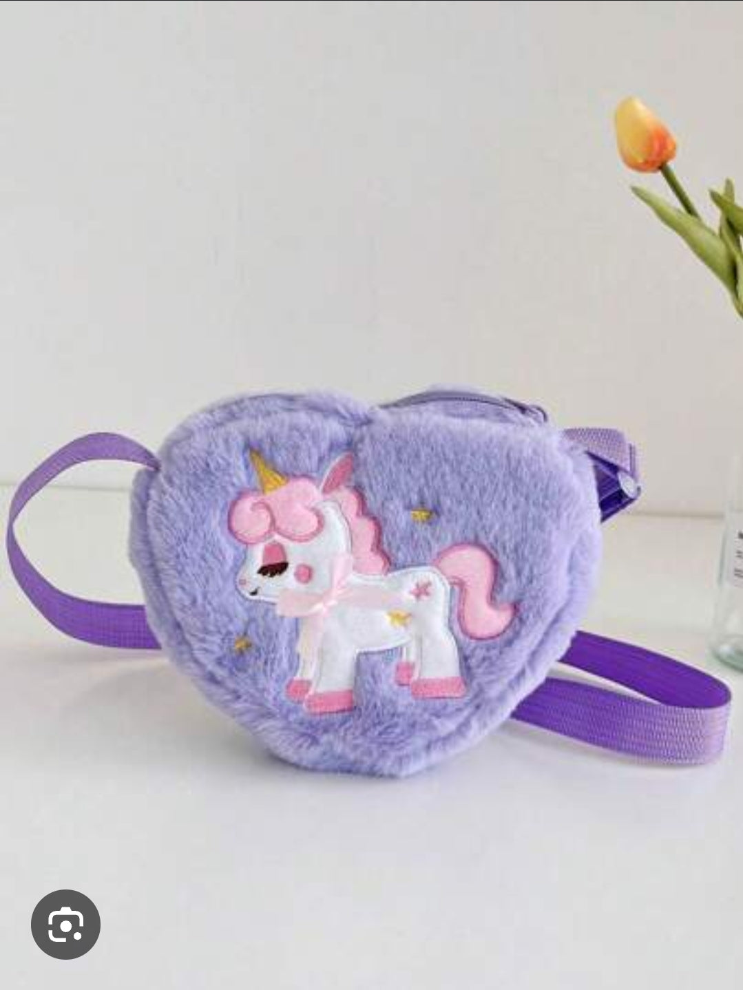 Purple Heart Pony Purse