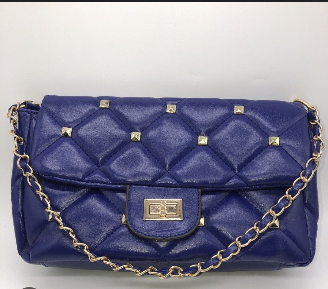 Blue Gem Studded Purse