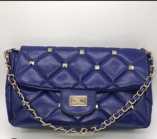 Blue Gem Studded Purse