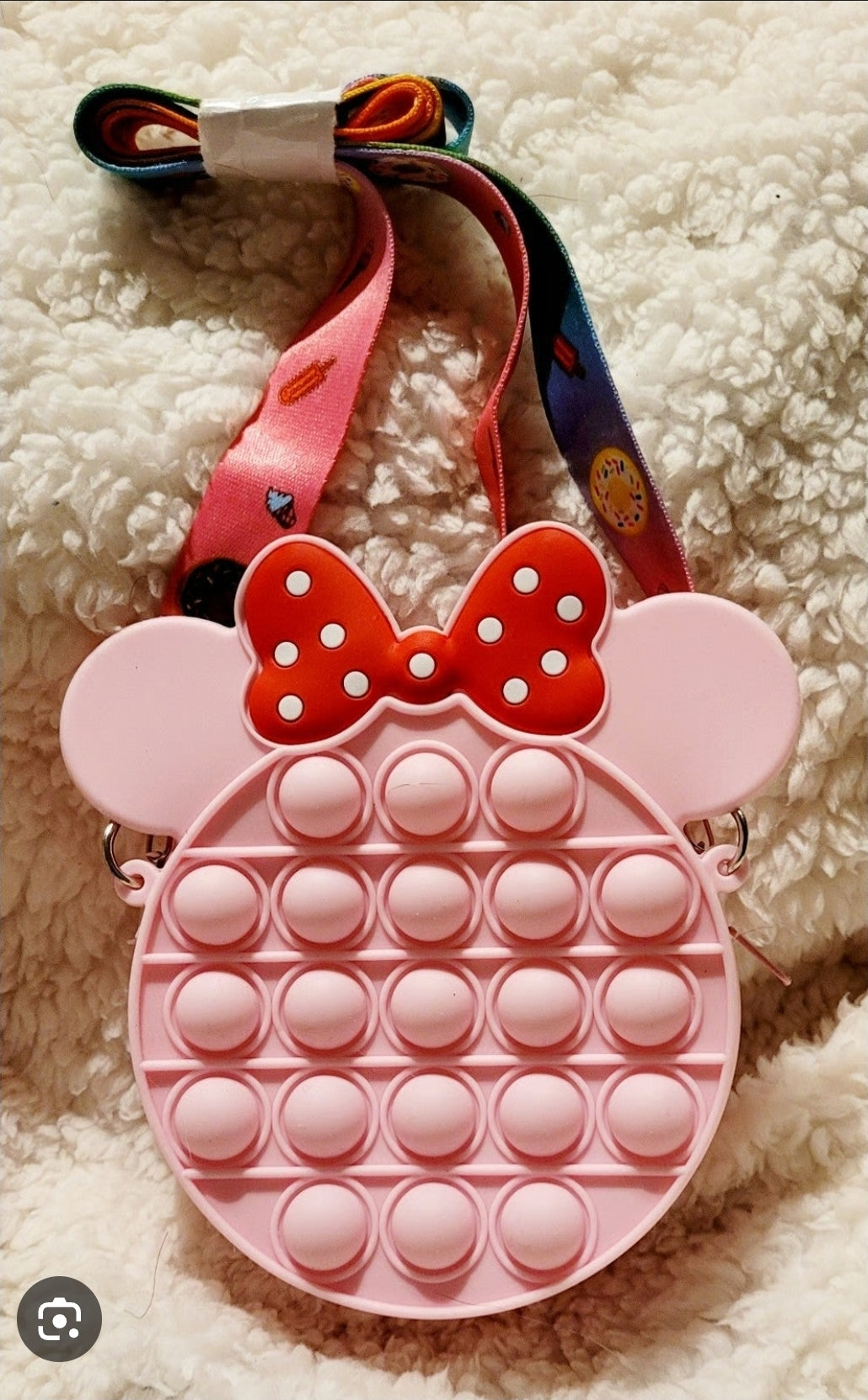 Minnie Mouse Pink Bubble Purse